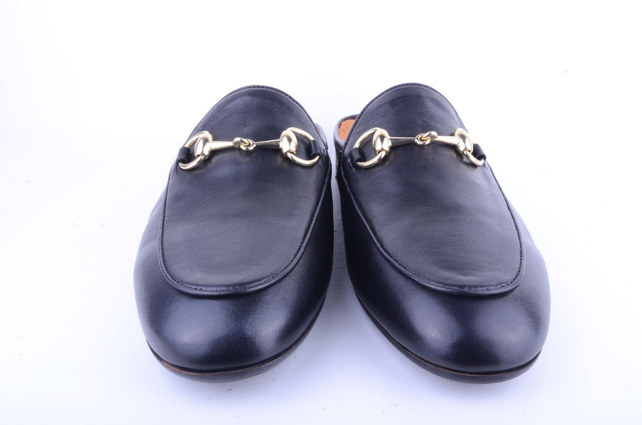 P00027-6251 Open Back Buckle loafer-Black