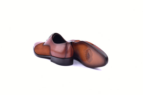 C0091-6265S Cap toe Lace up-Tan