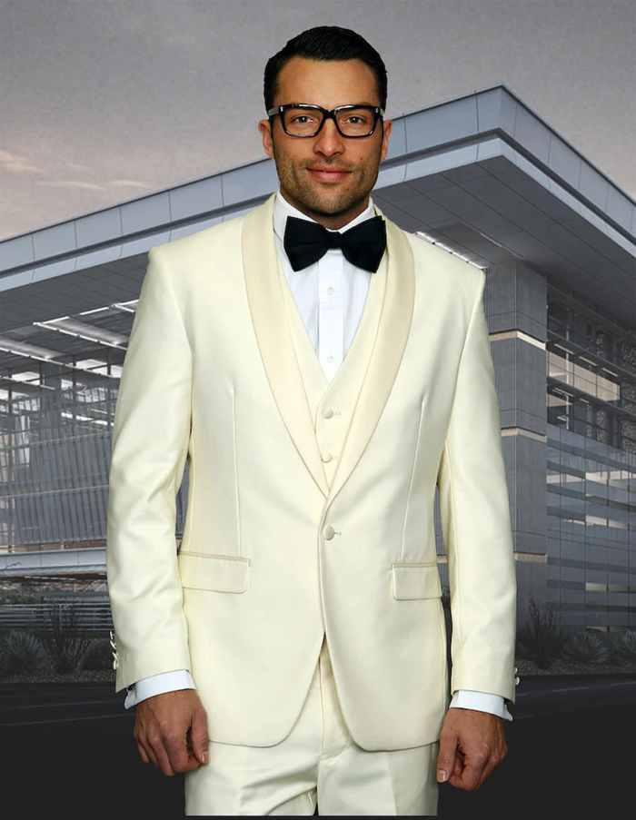 White Prom Suit - White Prom Tuxedo Suits - White Wedding Modern Tuxedo