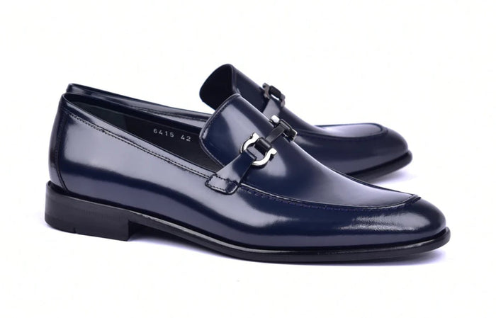 Corrente 6415 Calfskin Slip-On Loafer - Navy - Navy - Size 13