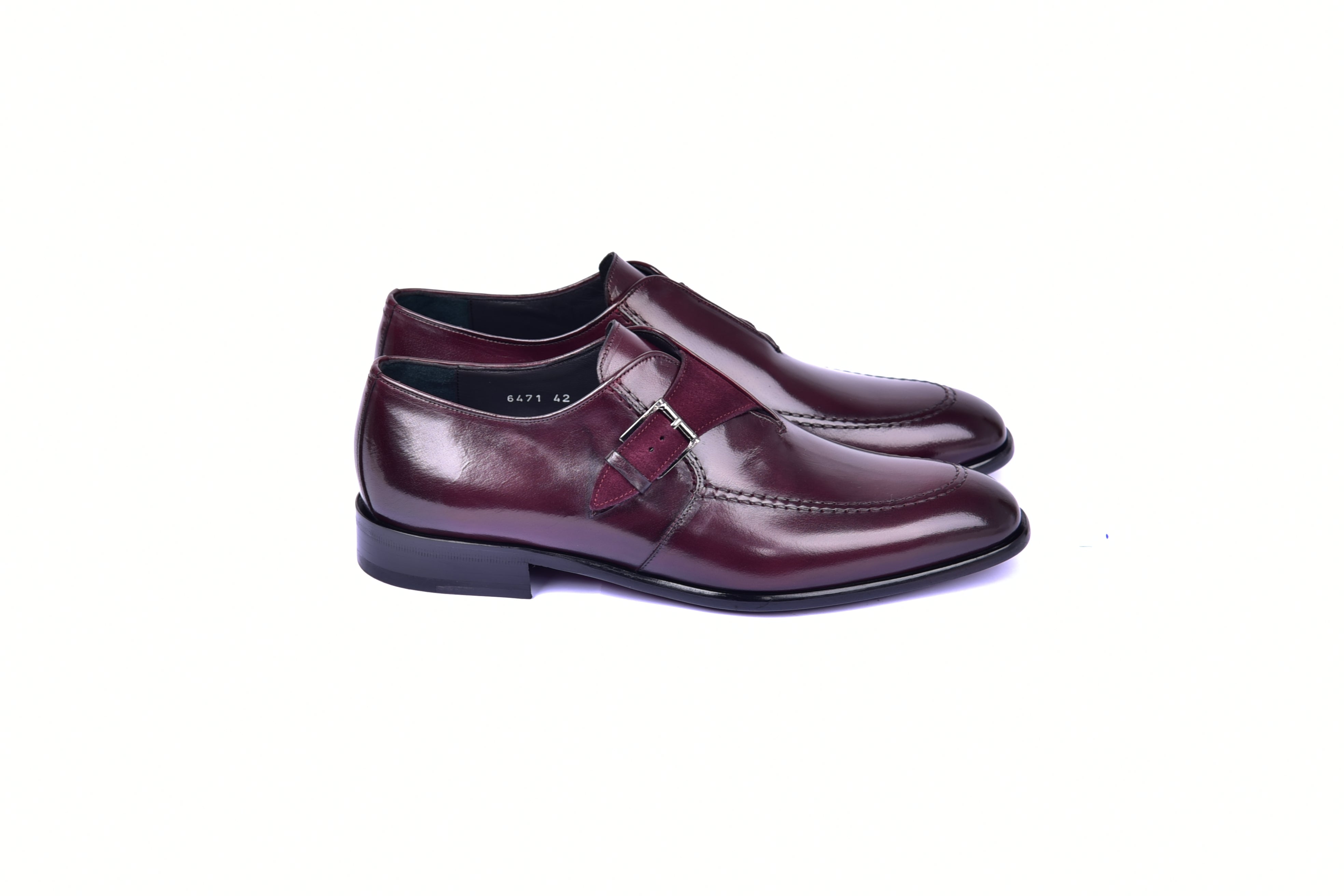 C053-6471 Monk strap-Burgundy