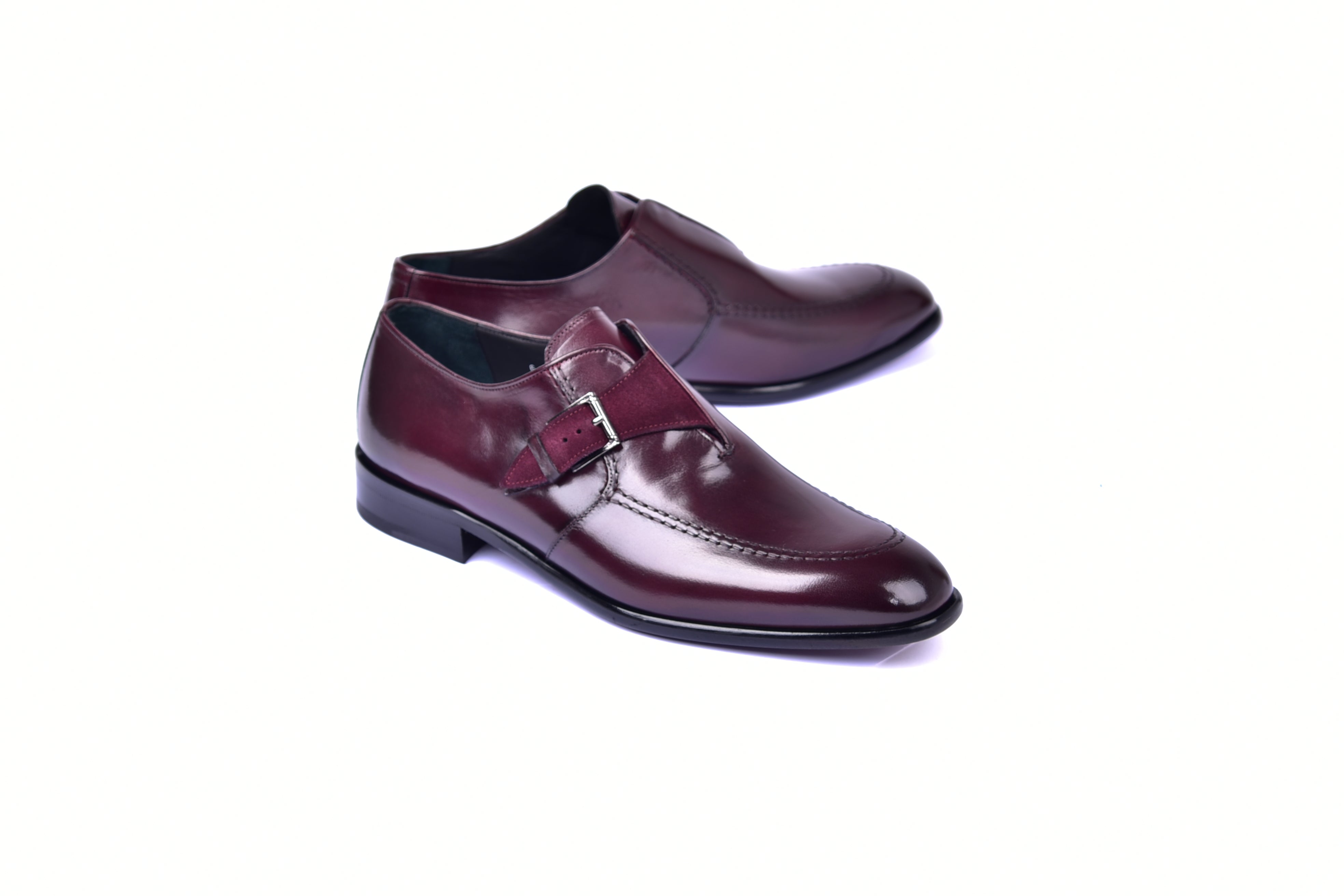 C053-6471 Monk strap-Burgundy