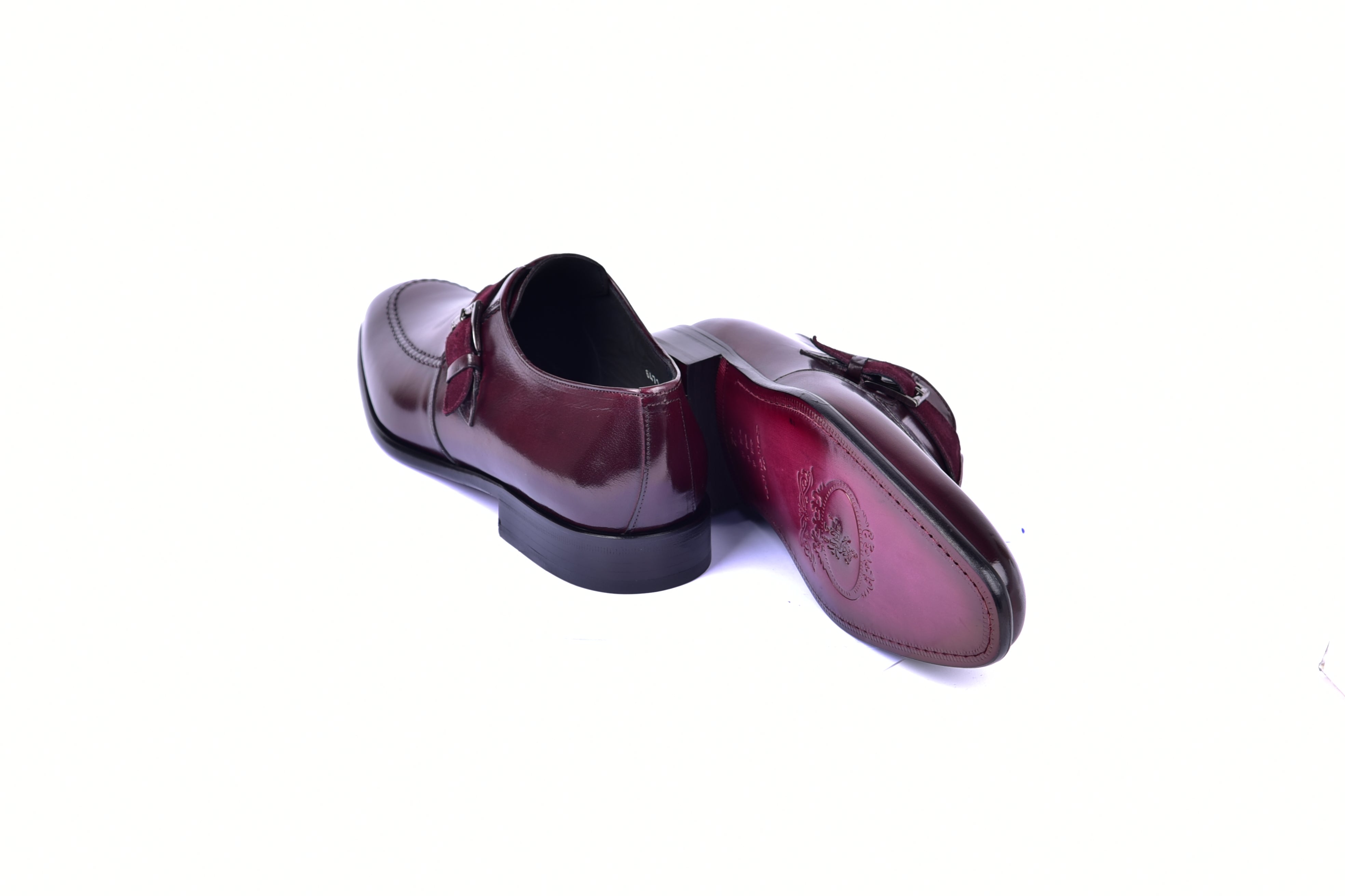 C053-6471 Monk strap-Burgundy