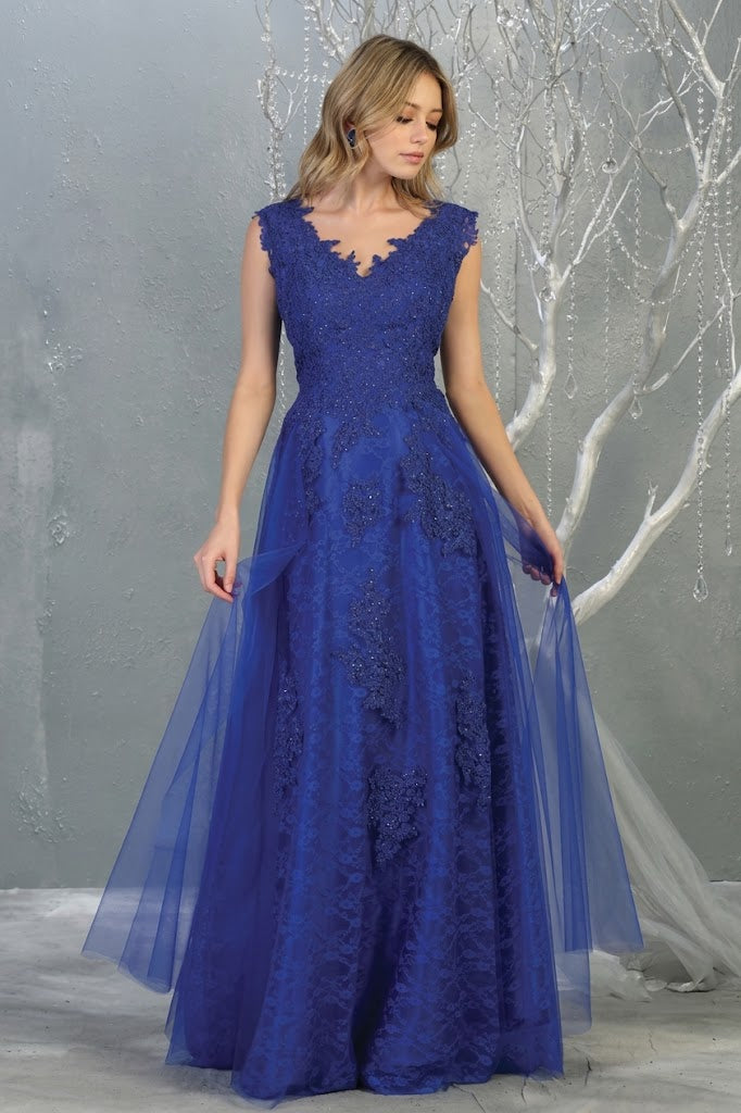 May Queen MQ1799 Special Occasion A-line Embroidered Formal Dress