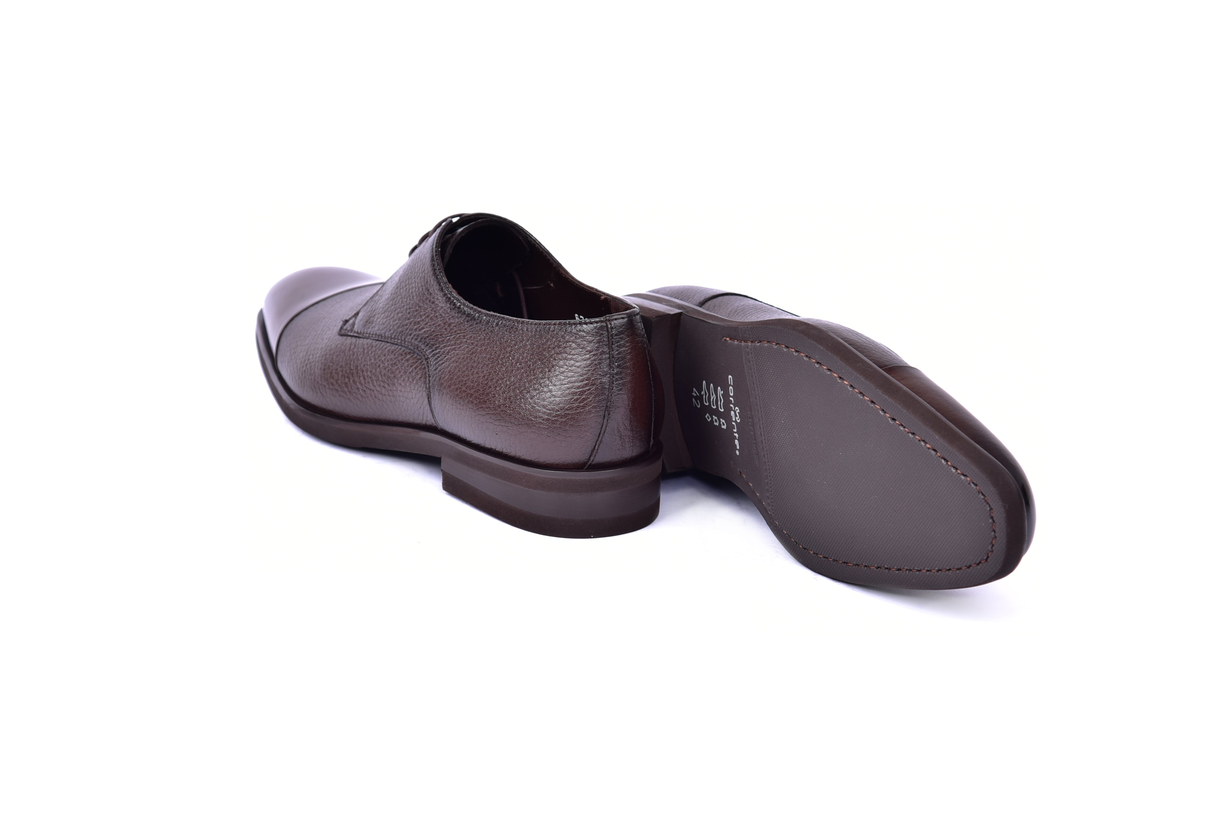 C001106-6793 Cap Toe Deer Skin- Brown