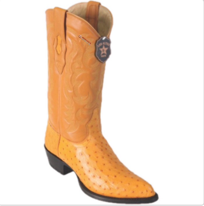 Men’s Los Altos Ostrich Boots J Toe (ButterCup/Cognac/Blue Jean)