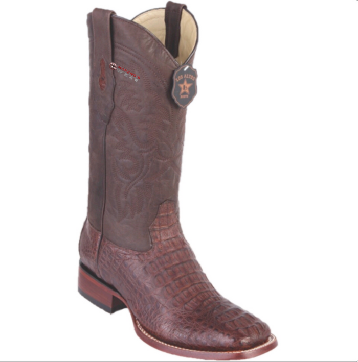 Men's Los Altos Caiman Hornback Boots Wide Square Toe