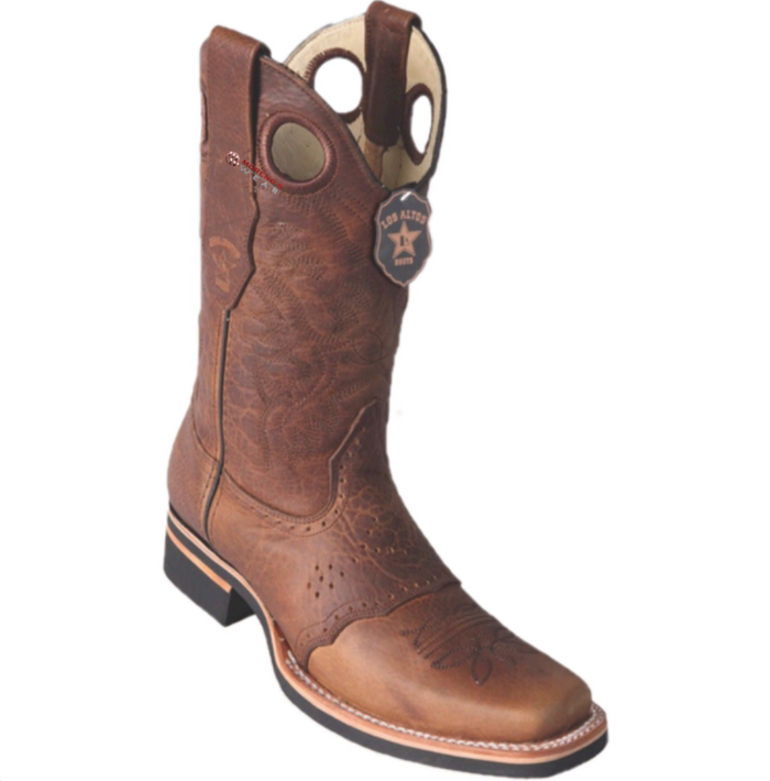 Men's Los Altos Rage Boots With Saddle Square Toe (Rubber Sole)