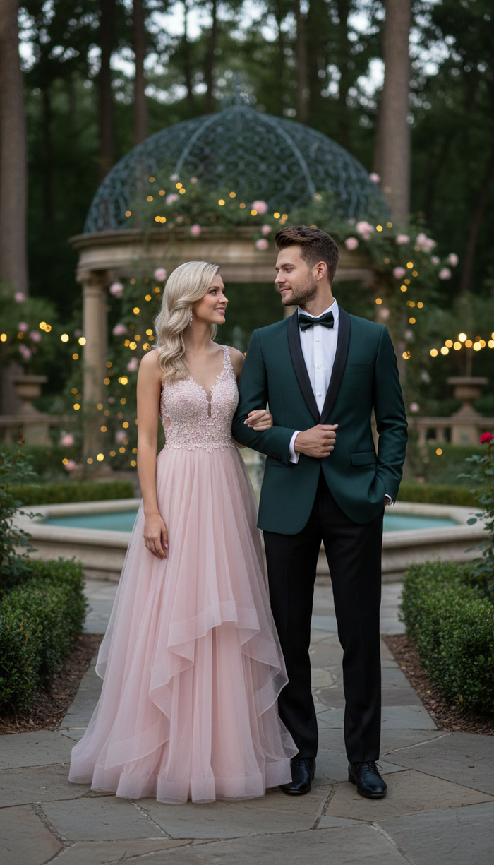 Men’s Green Tuxedo Suit - Slim Fit Jacket with Black Satin Shawl Lapel and Black Pants in Hunter Green by USA Men's Outlet
