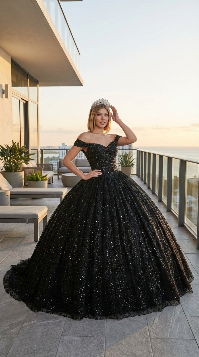 Layla K LK153 Corset Back Embellished Quinceanera Formal Ball Gown