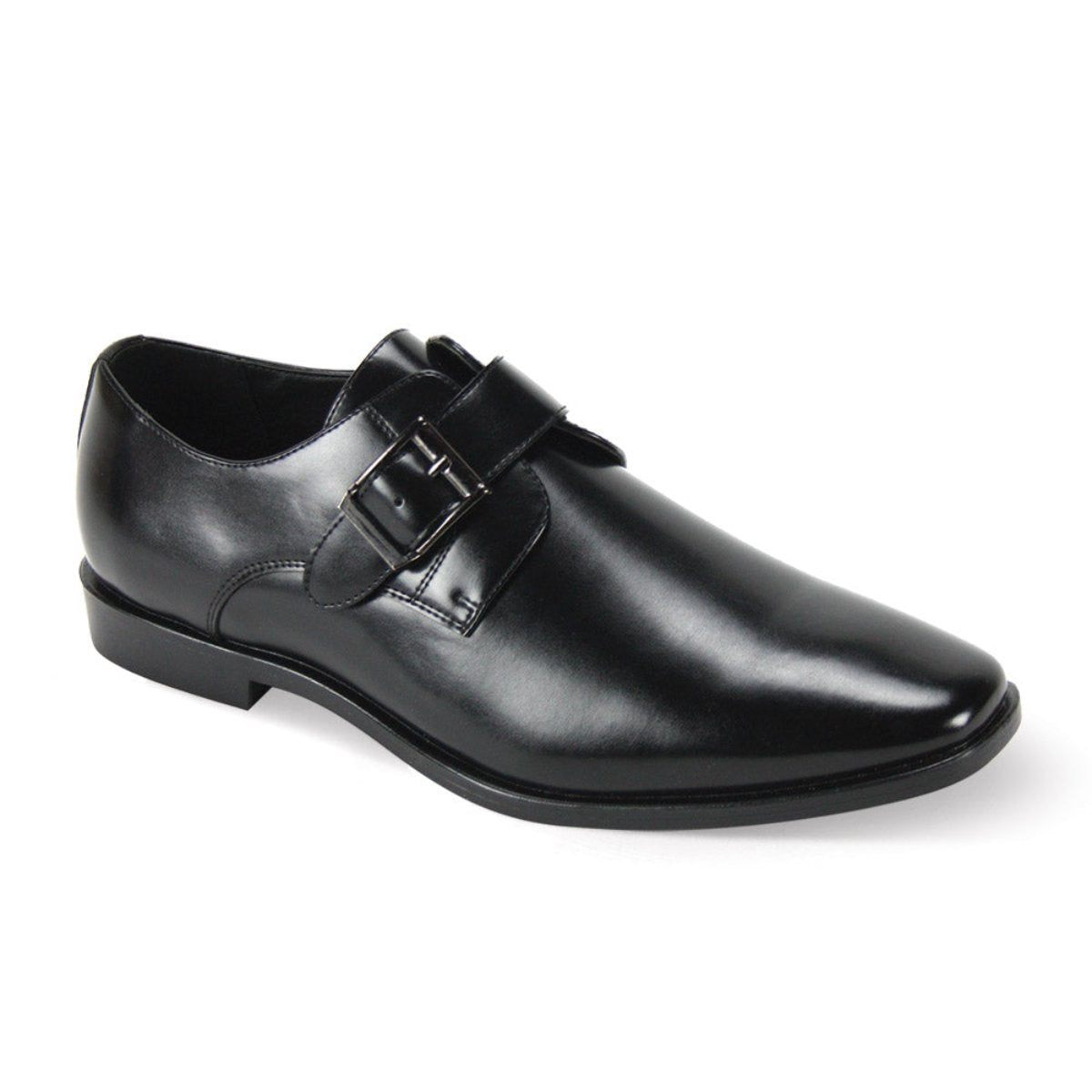 Antonio Cerrelli The Executive (Wide) Wide Monk Strap Dress Shoes in Black #color_ Black – SuitUSA