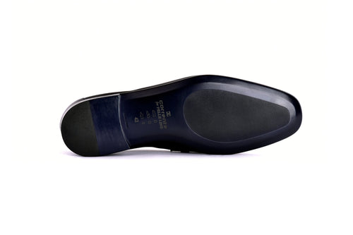 C0001117-7256 Side buckle loafer- Black