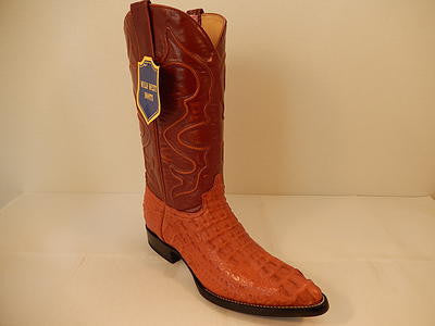 Wild West Boots Cognac Crocodile Cowboy Boot by USA Men's Outlet
