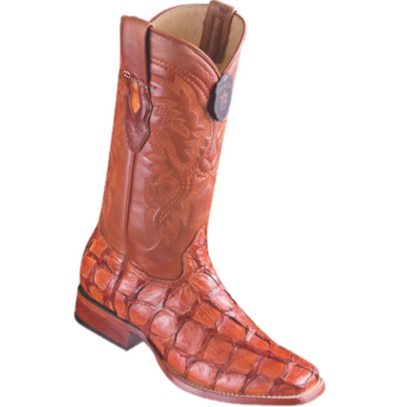 Men's Los Altos Glossy Pirarucu Fish Boots Wide Square Toe
