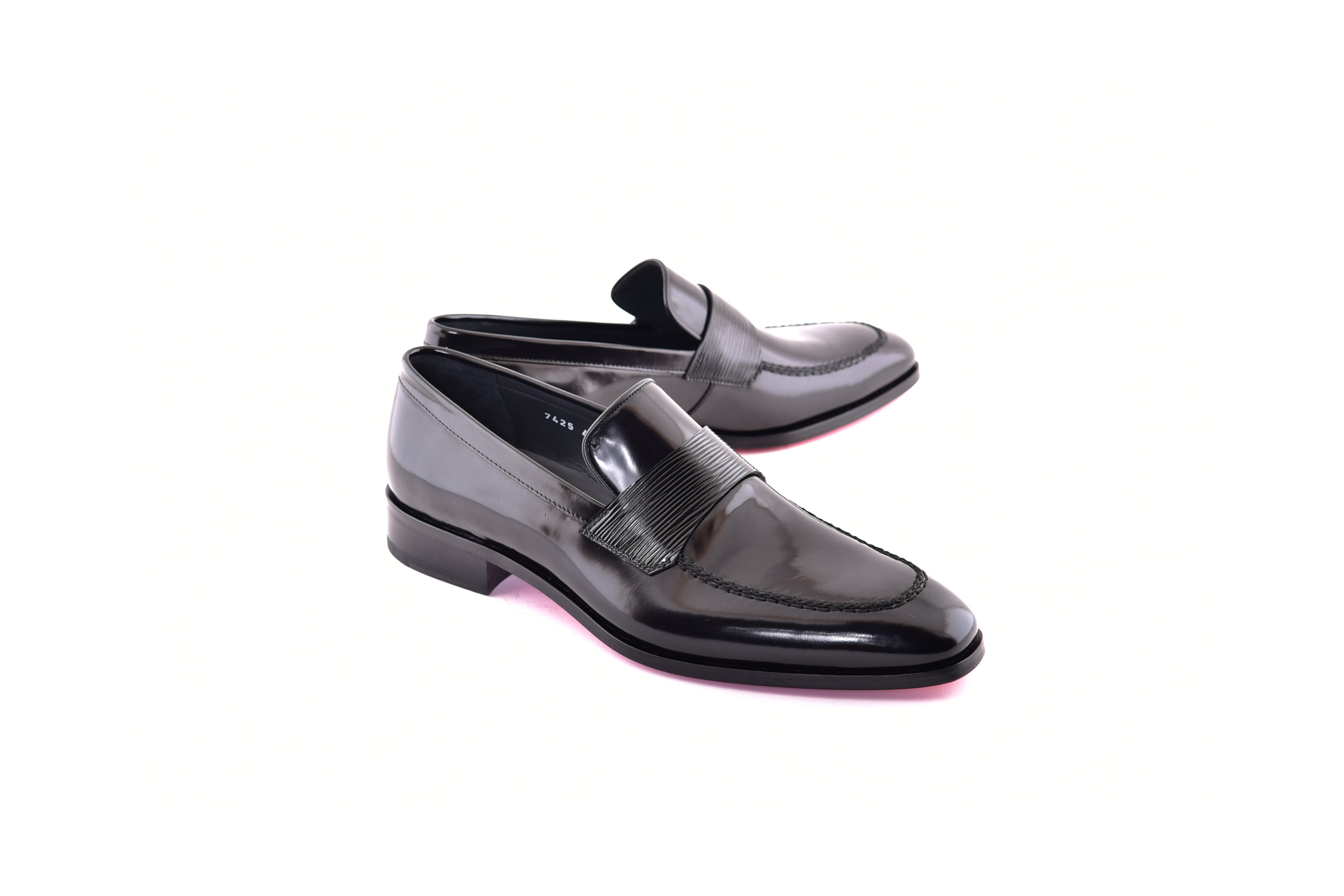 C000210-7425 Formal Loafer-Black Luxe leather