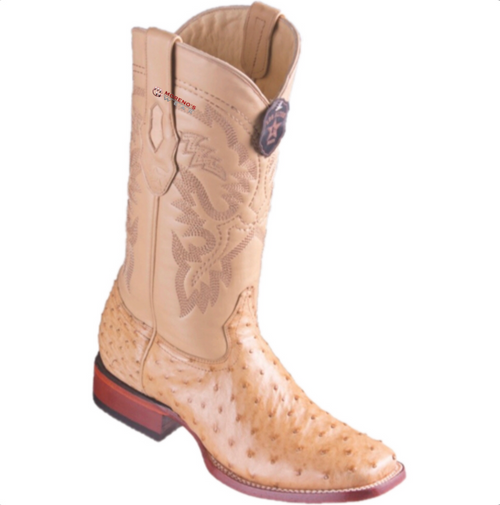 Men's Los Altos Ostrich Boots Wide Square Toe (Premium)