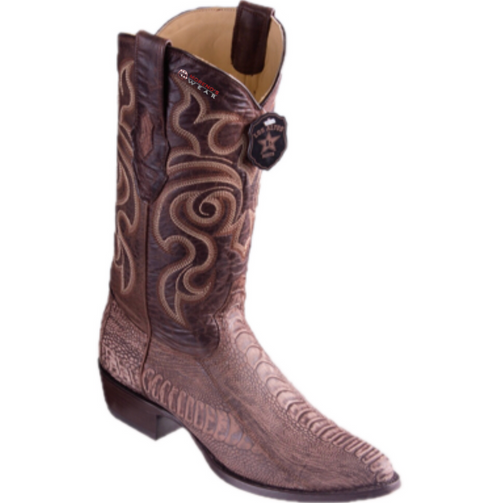 Men's Los Altos Ostrich Leg Boots Round Toe