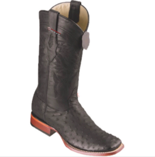 Men's Los Altos Ostrich Boots Wide Square Toe