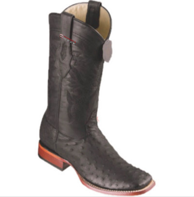 Men's Los Altos Ostrich Boots Wide Square Toe
