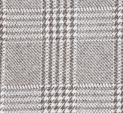 Half Canvas Slim Fit Blazer in Plaid Gray by Pellagio