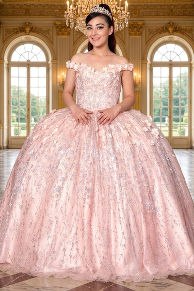 3D Floral Off Shoulder Ball Gown by Calla WB21550
