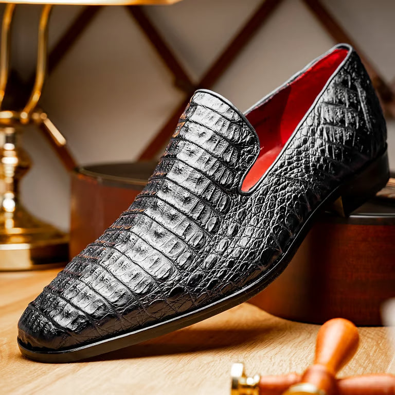 Marco Di Milano Trento Black Genuine Caiman Crocodile Slip-On - view 7