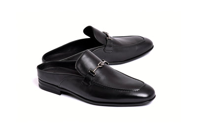 C163-8248 Black Mule (Slip-On)