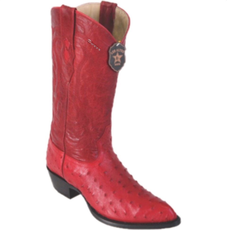 Men’s Los Altos Ostrich Boots J Toe (ButterCup/Cognac/Blue Jean)