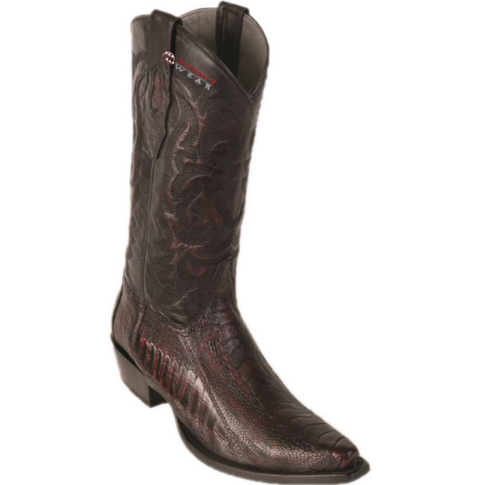 Men’s Los Altos Ostrich Leg Boots Snip Toe