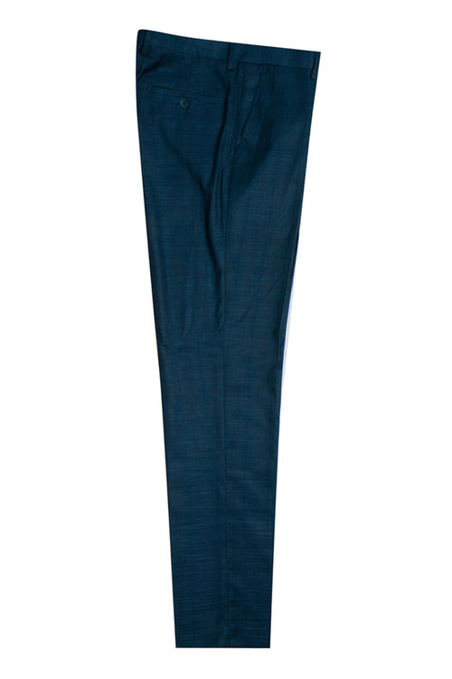 Men's Glen Plaid Peak Lapel 1-Button Suit by Stacy Adams in Blue Green