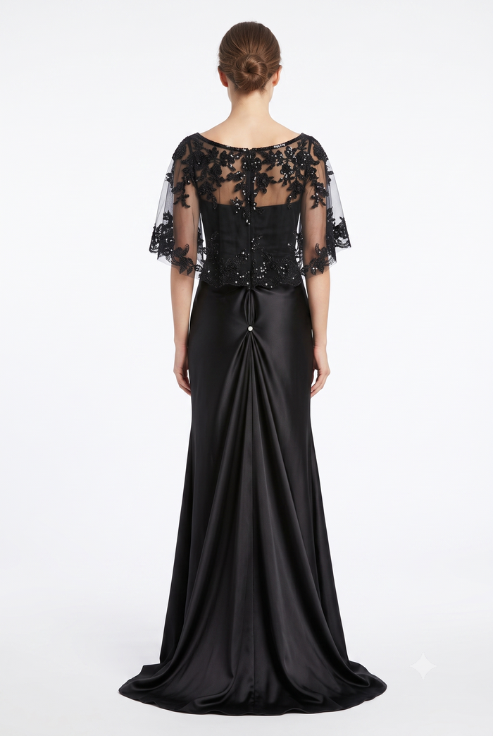 Sequin Lace Mermaid Mother of the Bride Gown By May Queen MQ2173