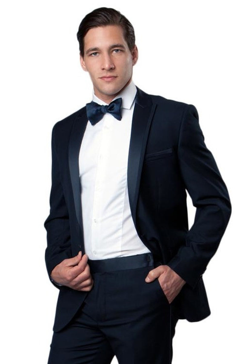 Sleek Navy Slim Fit Tuxedo for Formal Occasions
