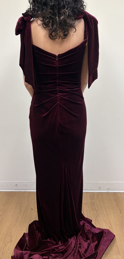 Royal Queen RQ7994 Off The Shoulder Velvet Prom Gown