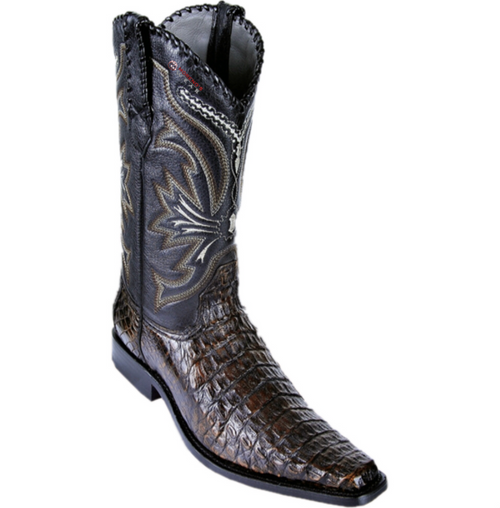Men's Los Altos Smooth Caiman Boots Versace Square Toe