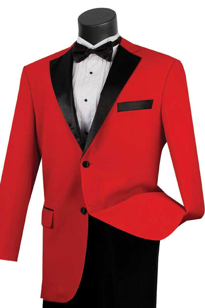 Mens Slim Vested Tuxedo Suit with Satin Trim in Light Grey by Vinci