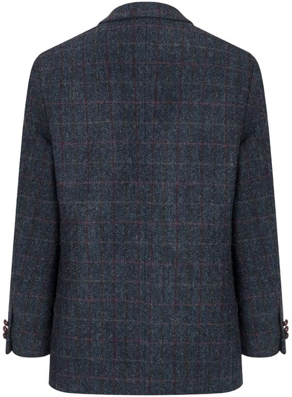 Walker and Hawkes Harris Tweed Blakemore Blazer for Men - Hand-Woven Wool Tweed Jacket with Polyester Lining, Regular Fit USA Men's Outlet