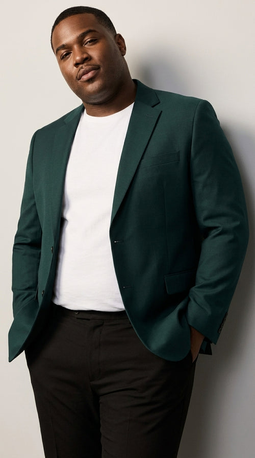 Men’s Dark Teal Blazer – Classic Fit Green Teal Sport Coat for Weddings, Business & Formal Wear