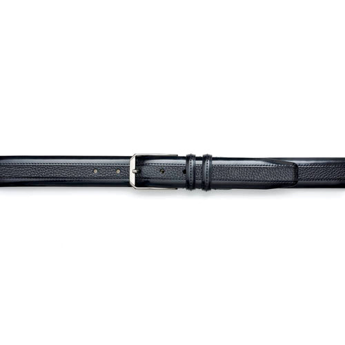 Mezlan Leather & Deerskin Belt - Luxury Italian Crafted