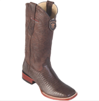 Men's Los Altos Teju Lizard Boots Wide Square Toe