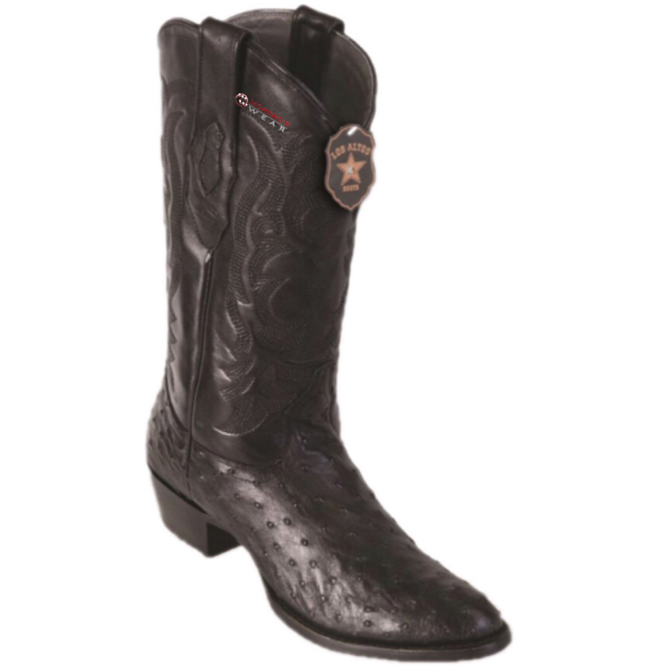 Men's Los Altos Ostrich Boots Round Toe