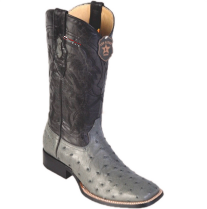 Men's Los Altos Ostrich Boots Wide Square Toe