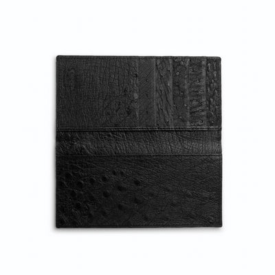 Ferrini Full Quill Ostrich Checkbook - Luxury Exotic Leather Shoes