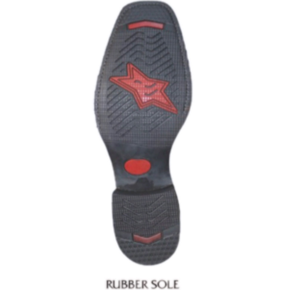 Men's Los Altos Rage Boots With Saddle Square Toe (Rubber Sole)