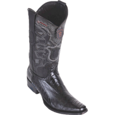 Men’s Los Altos Ostrich Leg Boots European Square Toe