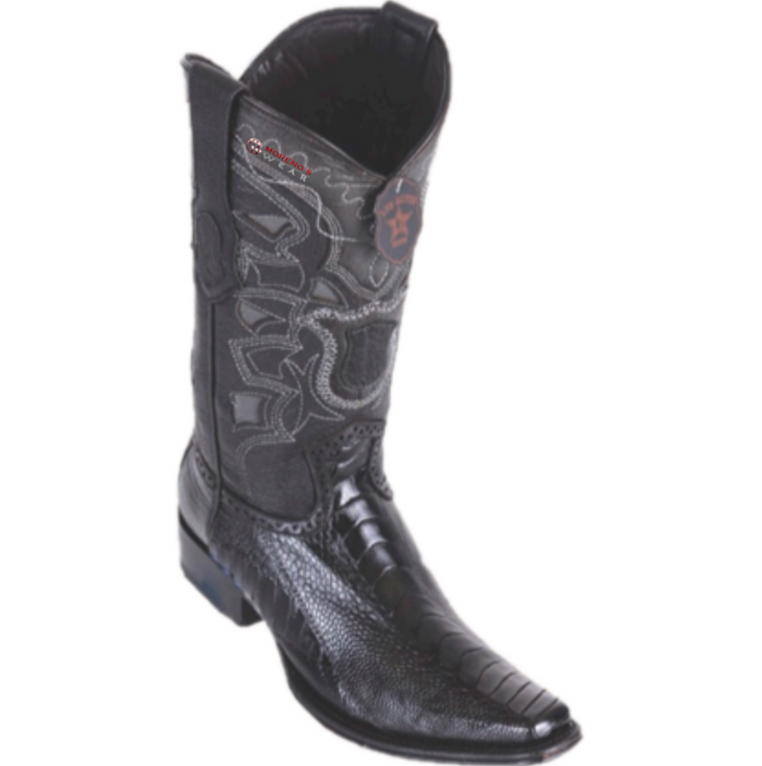 Men’s Los Altos Ostrich Leg Boots European Square Toe