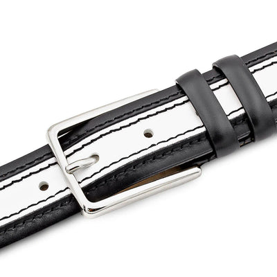 Mezlan Two-Tone Leather Belt