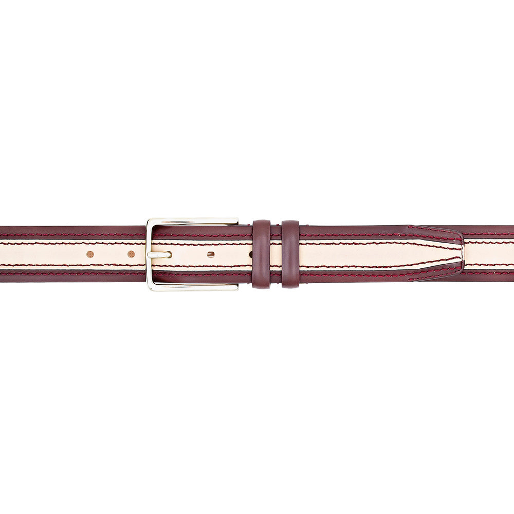 Mezlan Two-Tone Leather Belt for Men