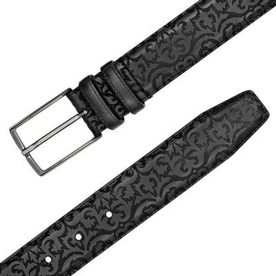 Mezlan Laser-Print Calfskin Belt
