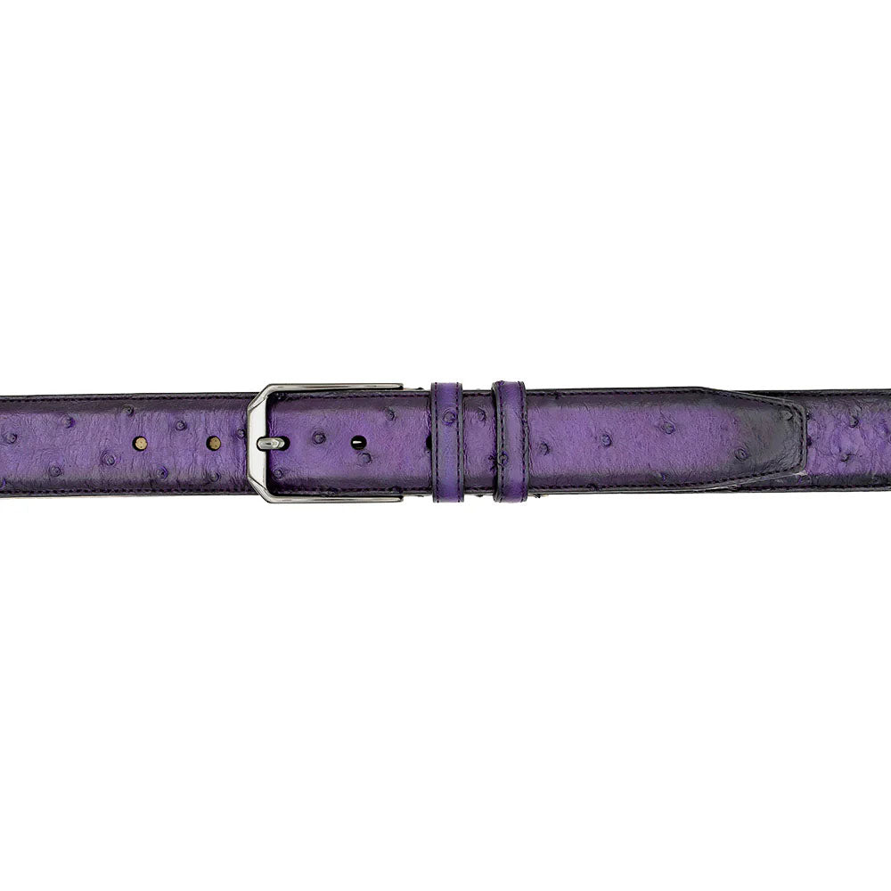 Mezlan Ostrich Skin Belt Purple (AO11678)