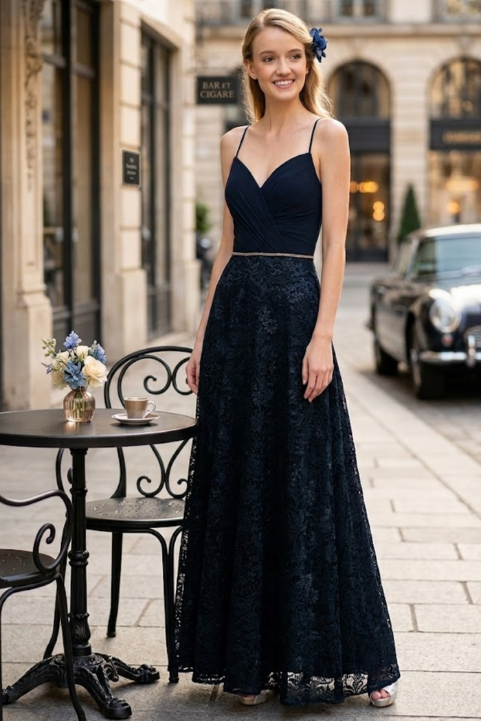 Lace A-line Formal Dress by Elizabeth K GL2667